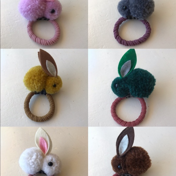 HOST PICK! kids bunny hair clips & hair tie - Picture 8 of 9